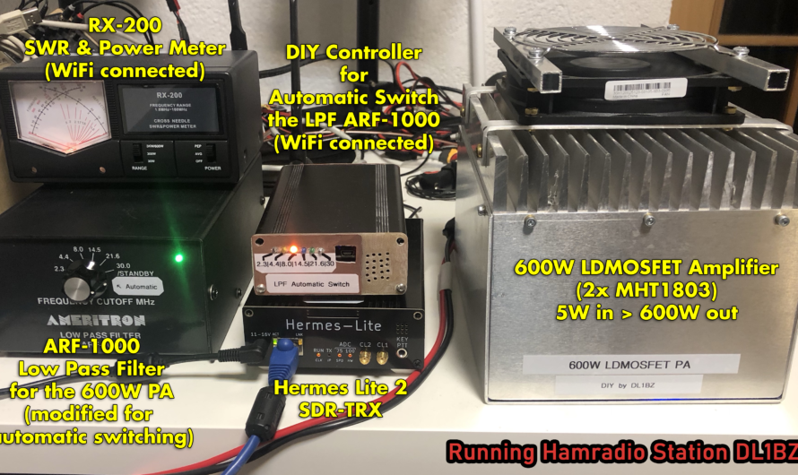 Automatikbetrieb eines Lowpass-Filters für eine PA und dem Hermes Lite 2